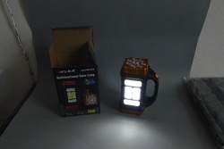соларен фенер, свети от три страни 15х20 см. SOB/USB/Micro 6678