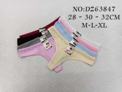 прашки, дамски M/L/XL памук 8 разцветки (12 бр. стек) 63847