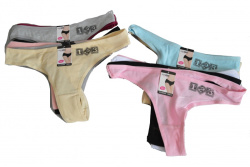 боксерки, дамски M/L/XL памук и еластан 5 разцветки, широк ластик 4845 (12 бр. в стек)