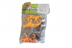 гумени играчки, диви животни в плик 15х21 см. (R8)