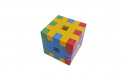 дървена играчка, конструктор в дървена кутия 17,5х8,5х3 см. 94-646
