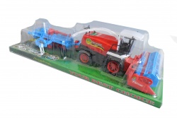 детска играчка от пластмаса фрикшън, автовоз, вози 2 пожарни 42х13х11 см. 688-03
