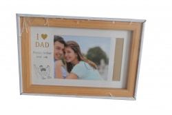 ..РАМКА за снимка 10x15 см. колаж I love Dad  23x15 см. дървена (Промоция- при покупка над 15 бр. базова цена 3,88 лв.)