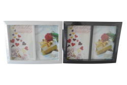 РАМКА за снимки 2 вертикални 10x15 см. колаж 17х22,5 см.(Промоция- при покупка над 18 бр. базова цена 2,80 лв.)(96 бр. в кашон)
