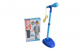 ДЕТСКА играчка от пластмаса, микрофон, единичен със статив 39 см. (Промоция- при покупка над 8 бр. базова цена 13,88 лв.)