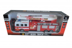 детска играчка от пластмаса, пожарна с радиоконтрол 49,5x14x18 см.
