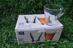 изделие от стъкло, чаши 6 бр. казабланка 350 мл. кафяво стъкло, цветна кутия (8 комплекта в кашон)
