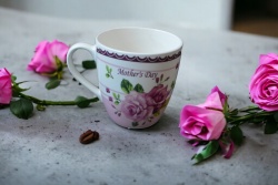 ..керамично изделие, чаша, Mother's day цветна 7,5х8 см. (12 бр. в стек)(96 бр. в кашон)