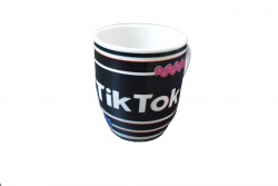 изделие от стъкло, чаша, двустенна с дръжка 140 ml. 8,5х7 см.  в кутия ZY-140MLSLRB