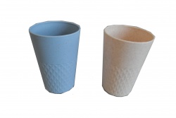 керамично изделие, чаша, цветна 2 модела 7,5х8 см. (12 бр. в стек)(96 бр. в кашон)