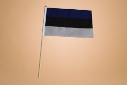знаме Хърватска, качествен полиестер 14х21 см. с дървена дръжка (50 бр. в стек)