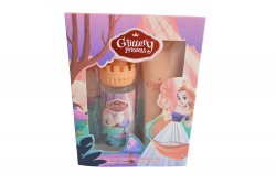 комплект тоалетна вода 50ml  и душ гел  PRINCESS, детска (24 бр. в стек)
