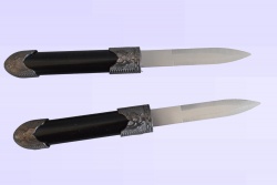 метален сувенир, двоен нож метален сувенир, двоен нож