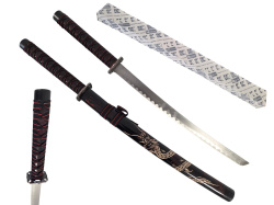 сувенир, метален меч 70 см. дървена кания, сувенирен, азиатски