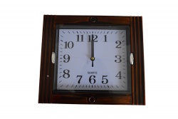 СТЕНЕН часовник, огледален, пречупващ, сиво бял 39х39 см. 1903Н (Промоция- при покупка на кашон 12 бр. базова цена 21,50 лв.)