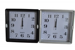 СТЕНЕН часовник, огледален, пречупващ, сиво златист 40,5х40,5 см. 1901(Промоция- при покупка на кашон 12 бр. базова цена 21,50 лв.)