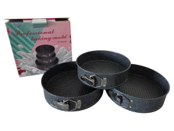 рингове за торта с дъно 3 бр. 24/26/28 см. на точки рингове за торта с дъно 3 бр. 24/26/28 см. на точки