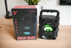 МУЗИКАЛНА техника, колона Bluetooth с радио USB, Tf карта 5w светеща 16,5х10х9 см. 1057 (Промоция- при покупка над 6 бр. базова цена 7,30 лв.)(R5)