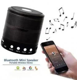 музикална техника, колона Bluetooth с радио USB, Tf карта 5w малка, кръгла 7х6 см. 887 (R5)