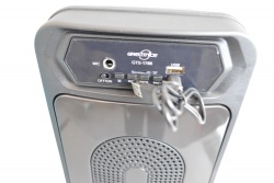 МУЗИКАЛНА техника, колона Bluetooth с радио, кръгла, светеща USB, Tf карта 5w 10х7 см. с дръжка 13х13 см. 2239(Промоция- при покупка над 4 бр. базова цена 12,00 лв.)(R5)