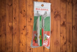 национален ключодържател Bulgaria, швейцарско ножче 11 елемента 9 см. (12 бр. в стек)