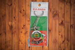 национален ключодържател Bulgaria, котва от метал Bulgaria 6х4 см. (12 бр. в стек)