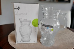 изделие от стъкло, кана с роза 26х12 см. с дръжка 1,800 ml. YZH-42C