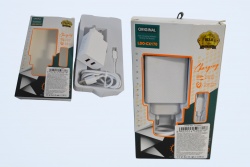 аксесоар за телефон, зарядно 2 USB с дебел кабел Micro 1A - пише 3,1 А