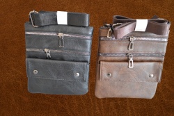 чанта за рамо, телешка кожа 4 джоба 19х21 см. 1706-1
