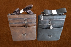 чанта за рамо, телешка кожа 5 джоба 21х23 см. 1720-5