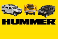 метална количка Hummer 40 1/24 отваря 6 врати, музикална, светеща (8 бр. в кутия)