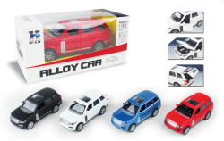 метален автомобил Range Rover в кутия музикална 1/32 16х6х6 см. 4 разцветки 700C