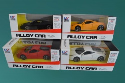 метален автомобил Ferari в кутия, музикална 1/32 19х8,5х8,5 см. 4 цвята 700C