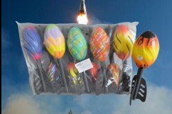 гумена играчка, патка с немска тениска 36 см.(R8)