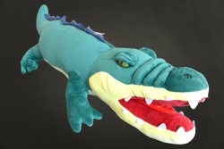 плюшена играчка, крокодил, зелен 80 см.