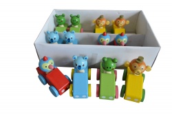 детска играчка, водна игра 13х10,5 см. динозаври пластмасова (24 бр. в кутия 4 цвята) 953А12
