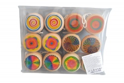 дървена играчка, животно с въженце и фигурки 10х12 см. 93-1048