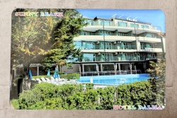 дървен сувенир, котва 20х14 см. I сърце Sunny Beach #
