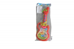 детска играчка от пластмаса, китара, музикална, батерии 34х14 см. (R3)