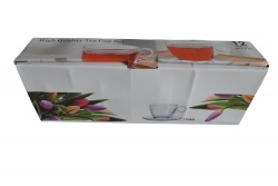 ИЗДЕЛИЕ  от стъкло, чаша, двустенна 450 ml. 14х7,5 см. в кутия ZY-60 (Промоция- при покупка над 6 бр.базова цена 4,25 лв.)