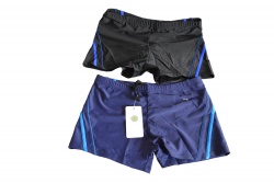 бански боксерки, мъжки, едноцветни, две наклонени черти от XXL д 5Xl (10 бр. в стек, тъмно син и черен цвят)(R3)