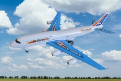 детска играчка от пластмаса в плик, самолет 350D-122 (R3)