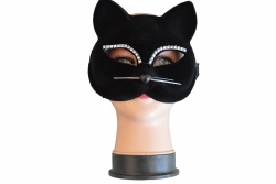 маска черна котка, красива 16х17,5 см. (R4)