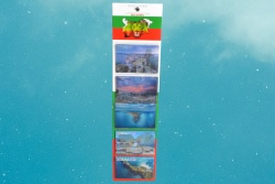 сувенири 5 бр. магнитни пластики 8,5х5,5 см. Cape Kaliakra / BULGARIA 5 дизайна, двуизмерни на блистер 37,5х 9,5 см. 13 (R4)