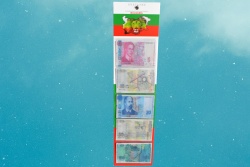 сувенири 5 бр. магнитни пластики 8,5х5,5 см. лева 5 дизайна, двуизмерни на блистер 37,5х 9,5 см. 15 (R4)