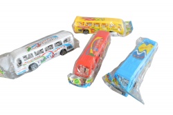 детска играчка от пластмаса, автобуси 4 разцветки 15х4х3,5 см. 777 (R3)