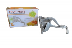преса за плодове, метална, изстискваща ръчно, сива 24х11,5х11 см.