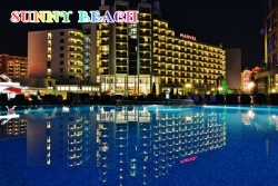 дървен сувенир, котва 20х14 см. I сърце Sunny Beach #