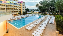 сувенир, магнитнa пластикa SUNNY BEACH Bareco Royal Beach двуизмерен 8,5х5,5 см. (R4)