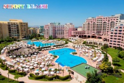 сувенир MDF морски дизайн, риба, цветна с надпис Sunny Beach 27,5х9 см.(6 бр. в кутия)